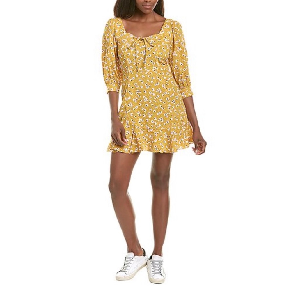 Floral Mini Boho Puff Sleeve Sweetheart Sundress